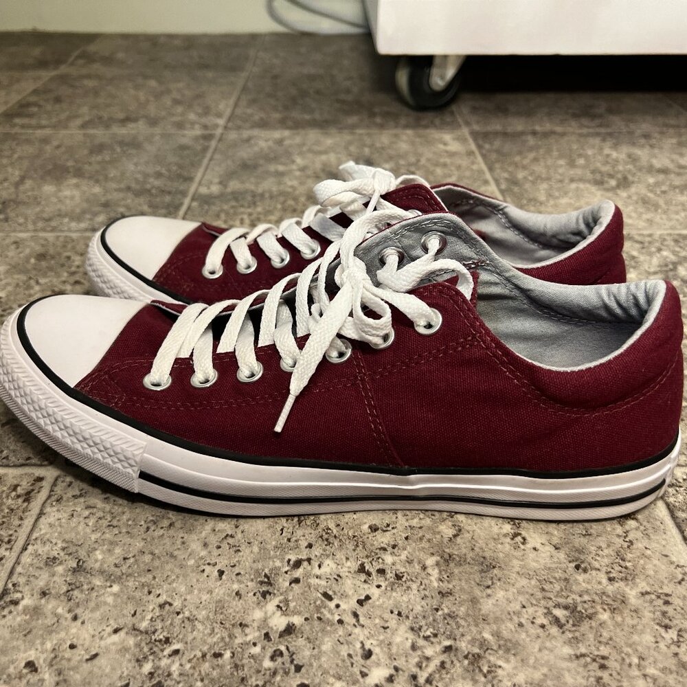 Maroon Madison Converse All-Star Chuck Taylor Low Top Mens 9 Womens 11